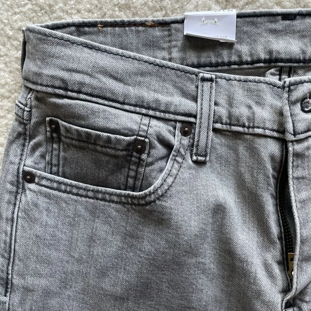 💛‎ Levis 514 Straight Jeans Mens 29x32 Gray NWT